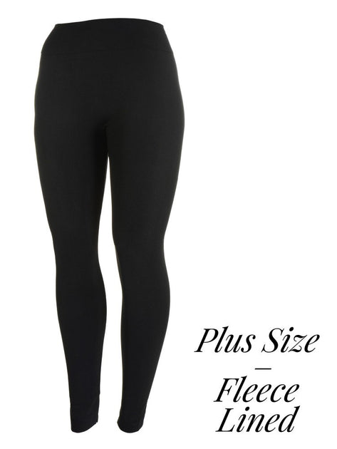 Fleece Lined Leggings - Curvy/Plus – GK Brand Clothing