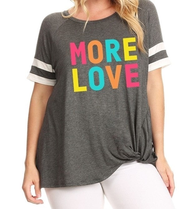 PLUS More Love Graphic Tee - gkbrandclothing