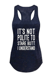 It's Not Polite To Stare Tank Top - gkbrandclothing