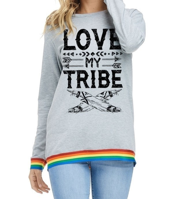 Love My Tribe Graphic Top - gkbrandclothing