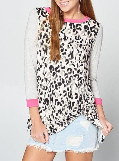 Animal Print with Knot Twist - gkbrandclothing