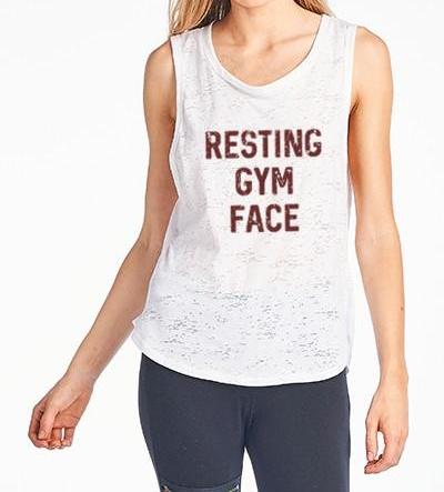 Resting Gym Face Tank Top - gkbrandclothing