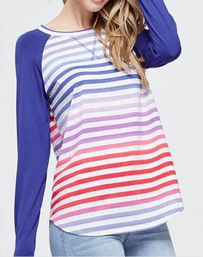 Striped Knit Top - gkbrandclothing