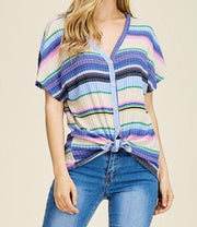 Dolman Sleeve Striped Knit - gkbrandclothing