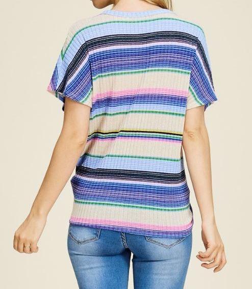 Dolman Sleeve Striped Knit - gkbrandclothing