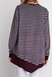 Velvety Stripe Tunic - gkbrandclothing