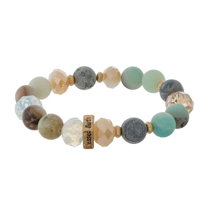 Faith-Hope-Love-Blessed Bracelet - gkbrandclothing