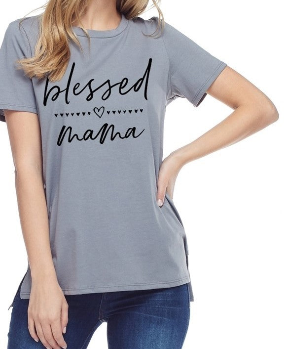 Blessed Mama Graphic Top - gkbrandclothing