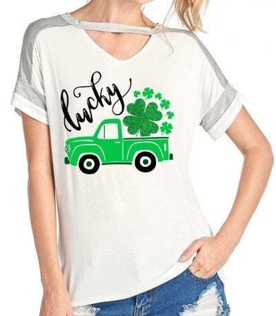 Lucky Truck Graphic Top - gkbrandclothing
