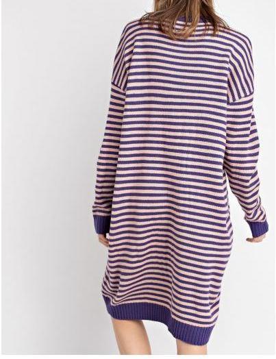 Stripe Knit Sweater Dress - gkbrandclothing