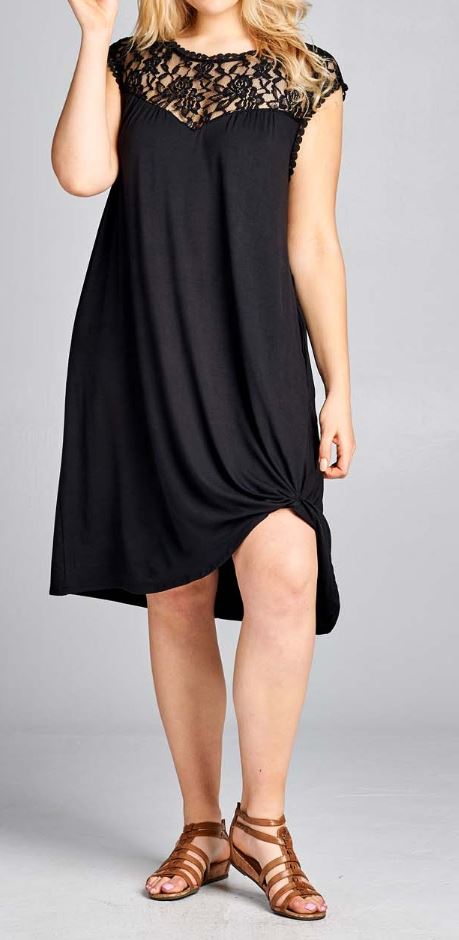 PLUS - Jersey Midi Dress - gkbrandclothing