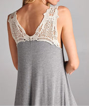 Lace Shoulder Dress - gkbrandclothing
