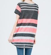 Stripe Jersey Knit Top - gkbrandclothing