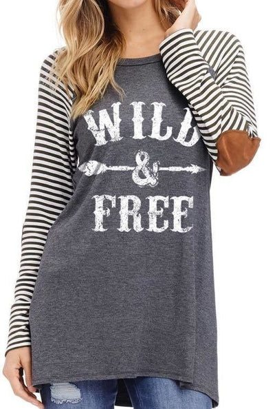 Wild & Free Graphic  Top - gkbrandclothing