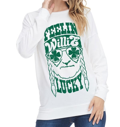 Willie Lucky Long Sleeve Tee - gkbrandclothing