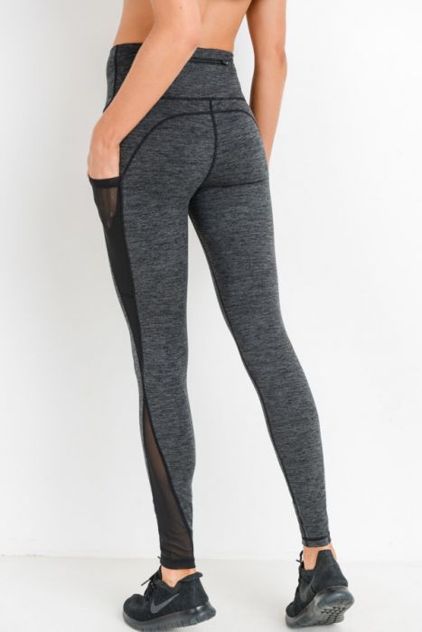 Highwaist Mesh Pocket Leggings - gkbrandclothing