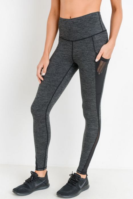 Highwaist Mesh Pocket Leggings - gkbrandclothing